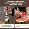 Professional Watermelon Fork with Extended Handle Watermelon Opener Cutting Tool Ideal for Home and Commercial Use