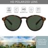 SUNGAIT Sunglasses Classic Vintage Round Polarized Retro Style UV400 Amber Frame Green Lens SGT166HUPOKMOLV Women's