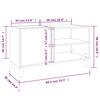 Record Cabinet in Sonoma Oak 84.5 x 38 x 48 cm Particleboard