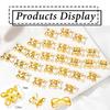 50PCS Dreadlock Hair Extension Rings Set: Gold & Silver Hollow Accessories.