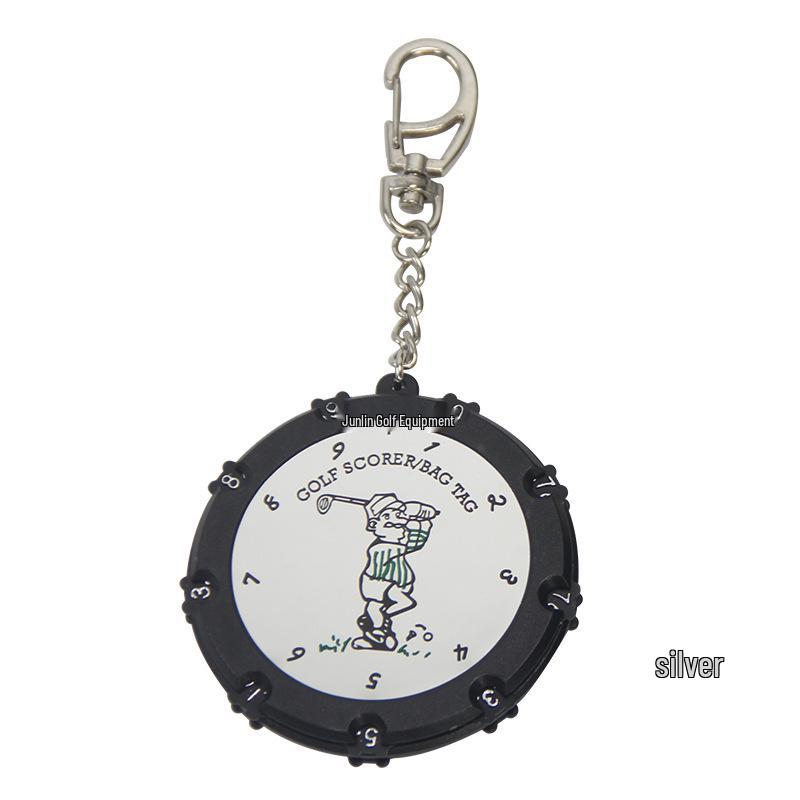 

Dual-Sided Golf Stroke Counter - 18 Holes, 2 Color Options, Practical & Convenient Accessory серебряный