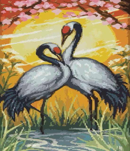 RUOPOTY DIY Oil Painting By Numbers Flower Bird Picture Wall Art Picture By Numbers Animal Unique Gift For Living Room