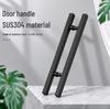 Black Offset Axis Anti-theft Door Lock with 304 Stainless Steel Handle for Wooden Entrance Doors