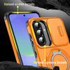 KEYSION 360° Ring Stand Phone Case for Samsung A56 5G A36 A26 5G Slide Camera Protection Magnetic Shockproof Cover for Galaxy A16 4G 5G