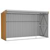 Vidaxl Garden Shed, Wall-Mounted, Brown, 118X288X178 Cm