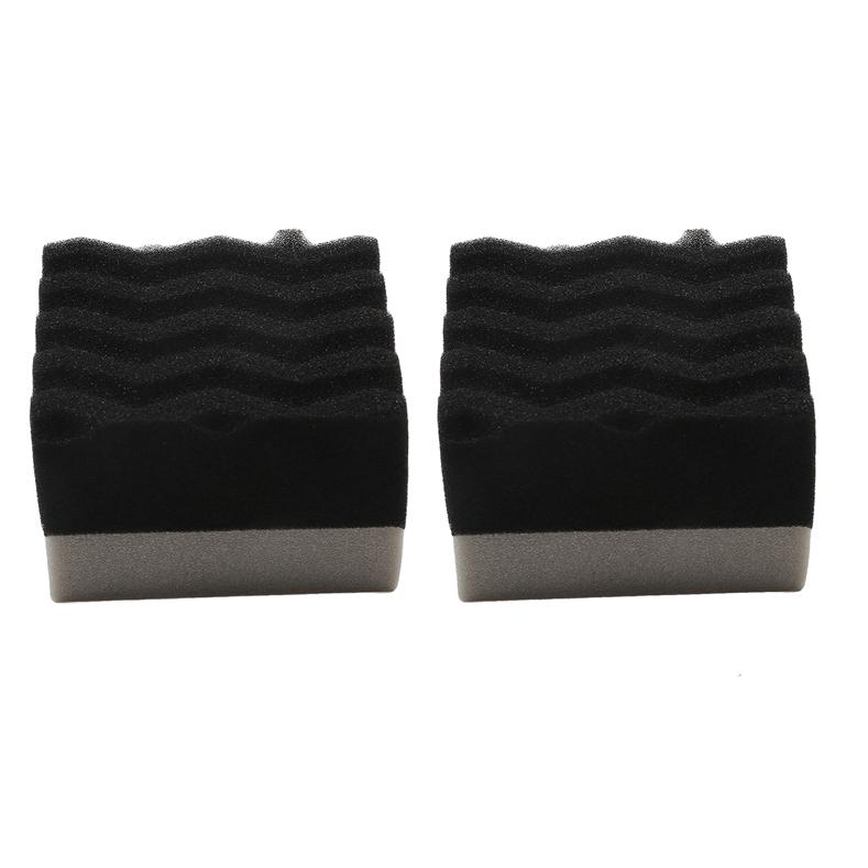 2Pcs Car Tire Shine Applicator Pads Auto Wheel Wax Detailing Cleaning Sponge Tire Shinning Tools