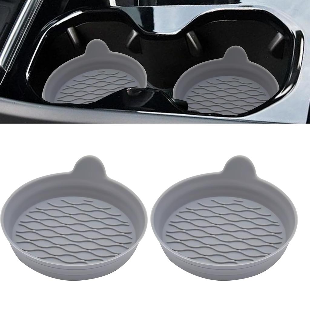 Non-Slip Car Cup Holder Coasters, Universal Waterproof Cup Mat for Vehicle Interior