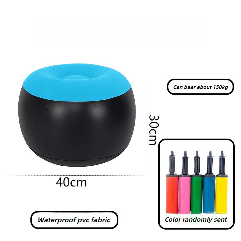 Inflatable Round Stool Outdoor Portable Stools Living Room Height-increasing Ottomans Movable Home Decoration Accessories синий 7000₽