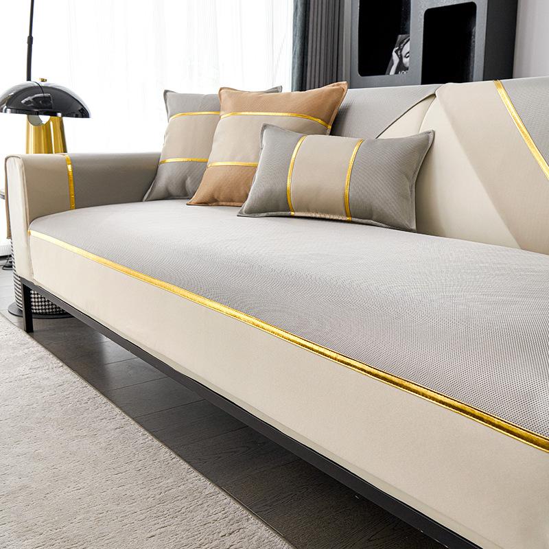 Cool Sofa Cushion Summer Sofa Cushion Dustproof and Breathable Sofa Cover All-Inclusive Non-Slip Sofa Cushion