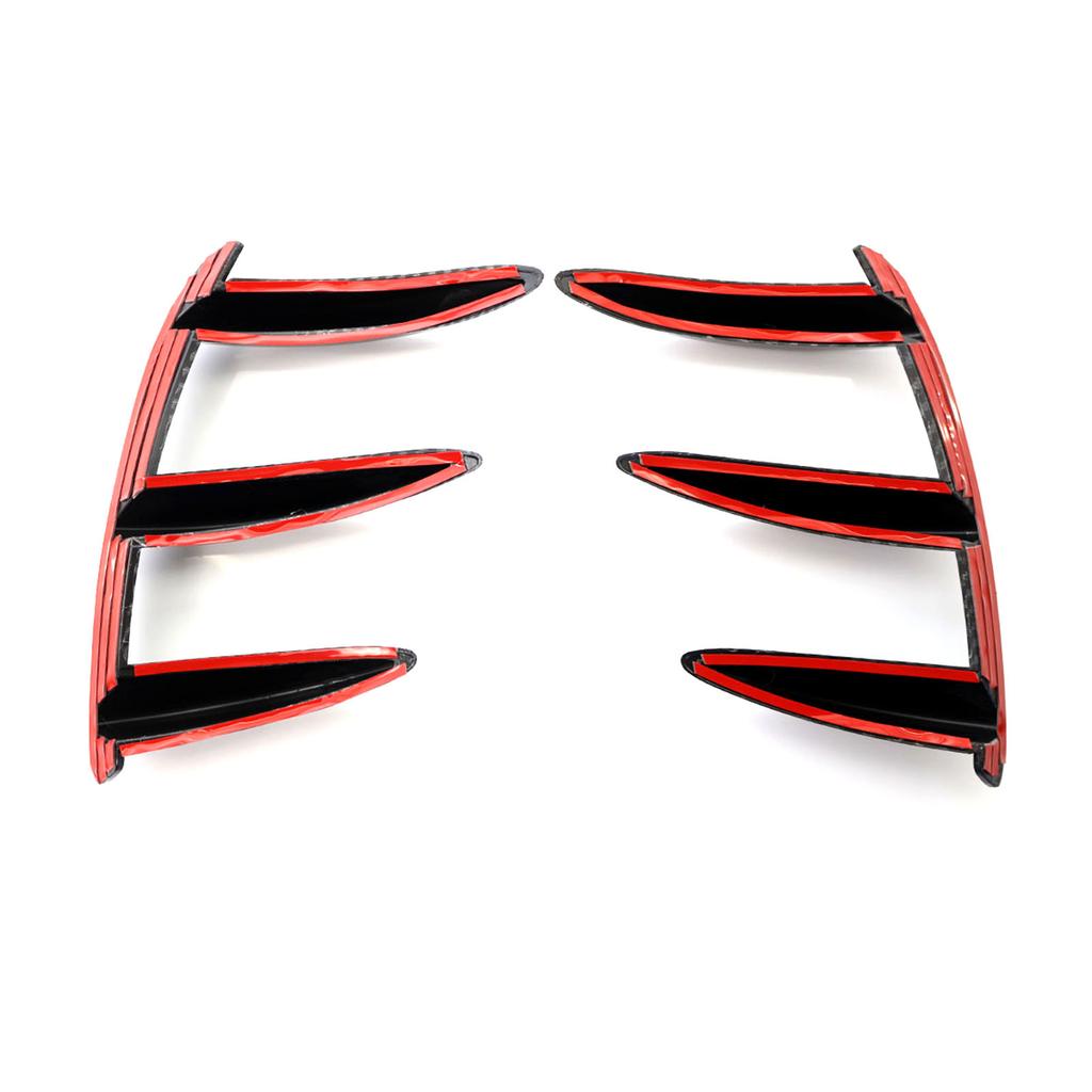 1 Pair Car Rr Lip Bumper Canards Vents Replacement for W176 0 A250 5
