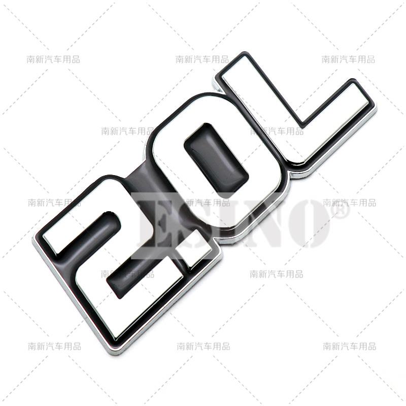 

3D 2.0L 2.2L 2.3L 2.4L 2.5L 2.8L Metal Chrome Zinc Alloy Adhesive Emblem Body Trunk Fender Badge Accessory