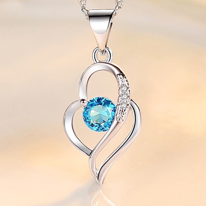 Amethyst Heart Pendant Necklace - Popular Aesthetic Jewelry Accessory