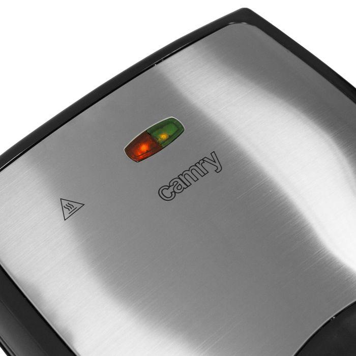 Machine à croque-monsieur - CAMRY - CR 3023 - 1500 Watts - Acier inoxydable - 4 sandwiches
