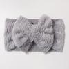 New Baby Plush Headband, Cute Bow Wide-brimmed Children's Headscarf, Warm Baby Hair Accessories In Autumn and Winter