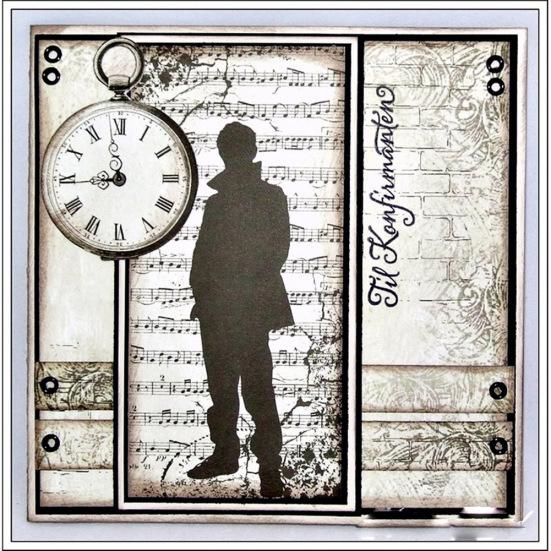 Muž postava Shadow Cutting Dies DIY Scrapbook Papírové karty Craft Punch Stencil