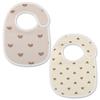 2pcs cotton bear waterproof baby bibs four seasons baby bibs newborn burp cloth boys girls soft breastfeeding drooling towel
