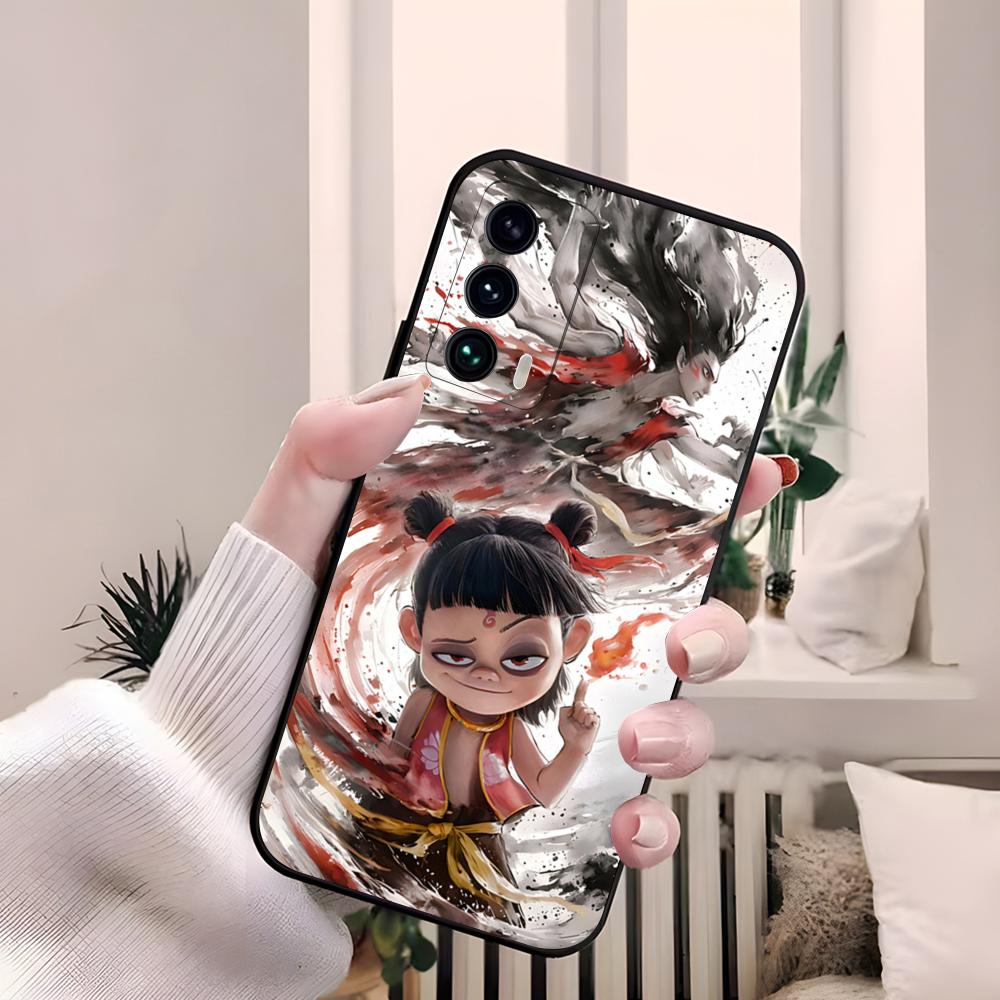 Cartoon Movie Nezha Phone Case For Samsung S26 S25 Edge S24 S23 S22 S21 S20 Ultra Plus Fe A55 56 15 4G 5G Galaxy Silicon Cover
