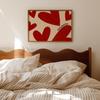 Lovely Trendy Red Heart Canvas Art Paintings Aesthetic This Is My Happy Place Wall Posters Prints for Living Room Home Decor