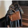 Ladies Large Capacity Shoulder Bags Vintage Commuting Underarm Bags Solid Color Casual Handbag Women High Quality Tote Bag
