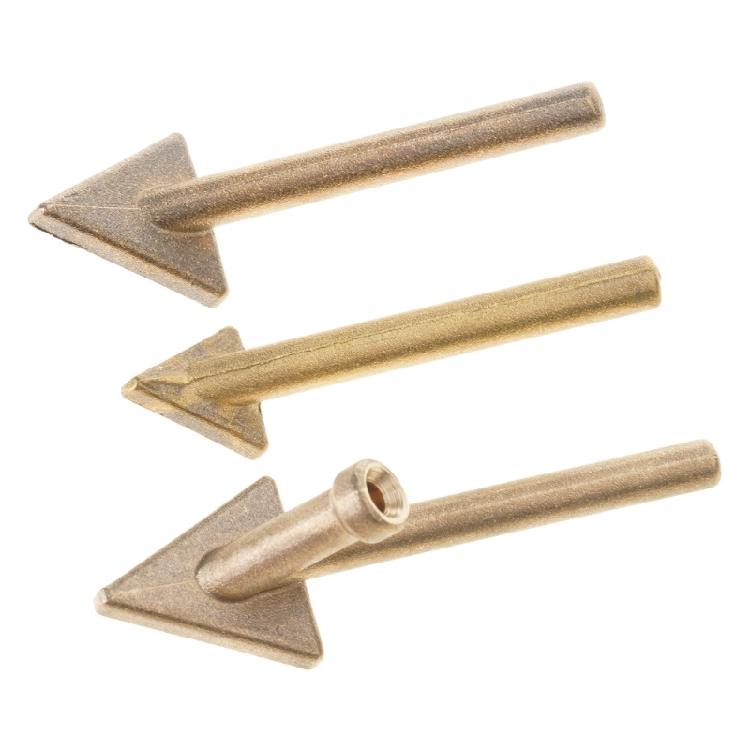 

3/4Pcs Soldering Iron Guns Tips Triangular Copper Head Welder Soldering Brazing Equipment Welding Replacement Tips