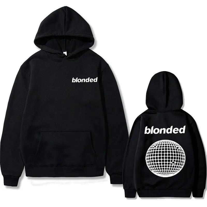 Толстовка с капюшоном Blond Trend Rapper Frank Hip Hop Sweasthirt Ocean Fashion Hoodies Unisex s Oversize Streetwear Мужская винтажная повседневная толстовка с капюшоном L