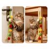 Cat Interactive Toys String Tomato Plush Cat Balls Toy with Bell Funny Hanging Door Cat Toy Kitten Chewing Toy Cat Accessories