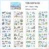 JIANWU Four Times Scenery Series Vintage Plant Tree Landscape Material Collage PET Sticker Creative DIY Journal Stationery