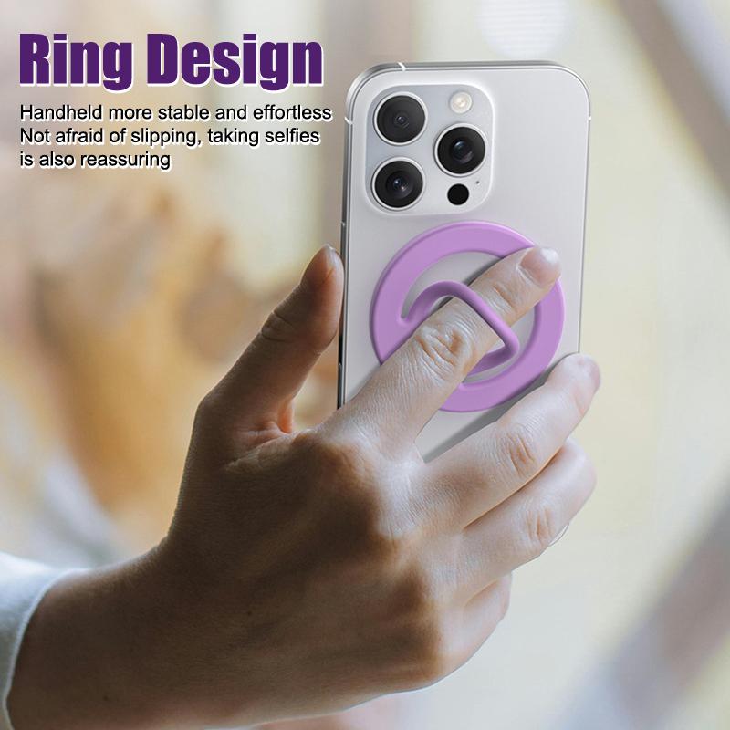 Magnetische Silikon Handy Fingerringe TPU Kreisförmiger Griff Halter Ständer Halterung Für Magsafe Für iPhone Für Samsung Huawei Xiaomi