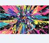 Pink Purple Glitter Unicorn Gundam Gundam Card Game Playmat Nonslip Waterproof Desk Mat
