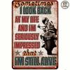 Vintage Motorcycle Tin Sign Metal Wall Art Retro Garage Cafe Decor 8x12 Inches