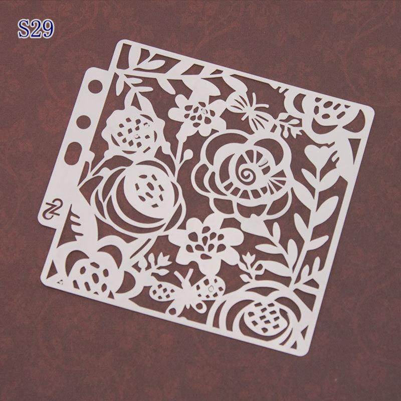 Creative Aperture Stencil: Multifunctional Mask for Spraying and Decoration for Drawing Decorating Coffee and Cakes