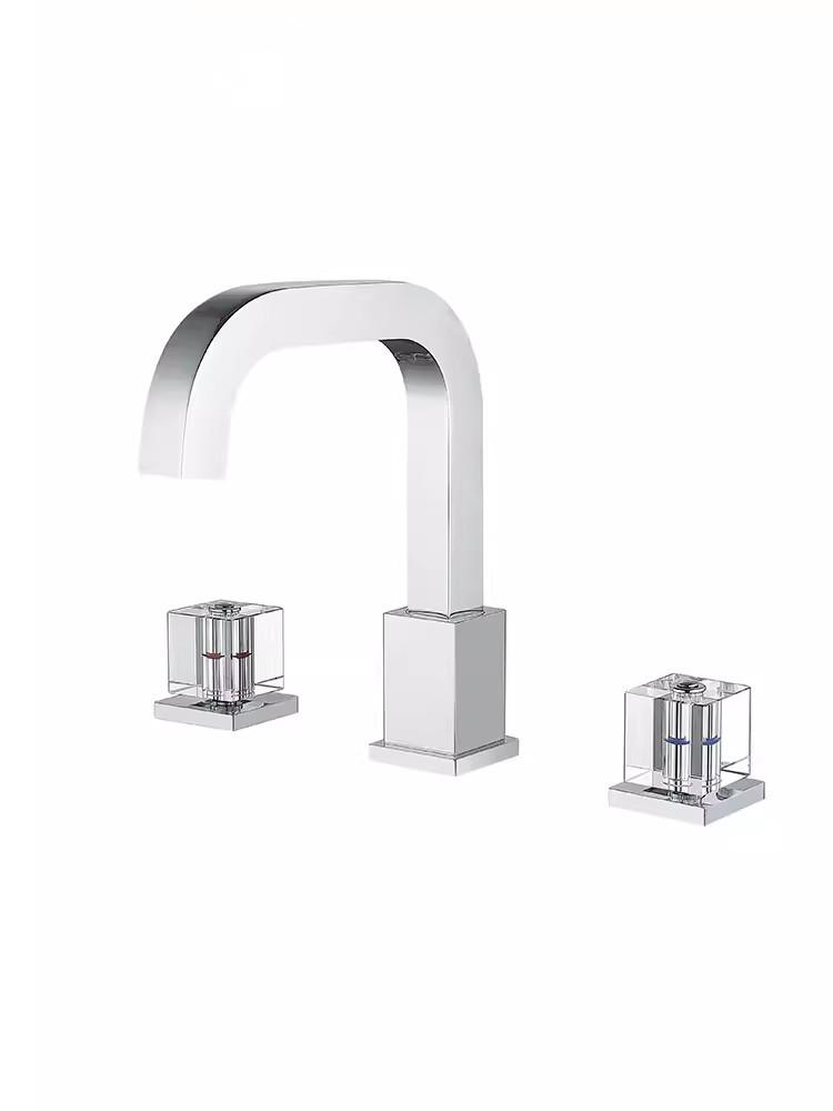 

Новое поступление смеситель для раковины ванная комната широко расставленная позолоченная хрустальная ручка смеситель для раковины кран для раковины латунный смеситель для раковины