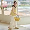 Girls' Summer Sweet Sleeveless Top and Pants Set