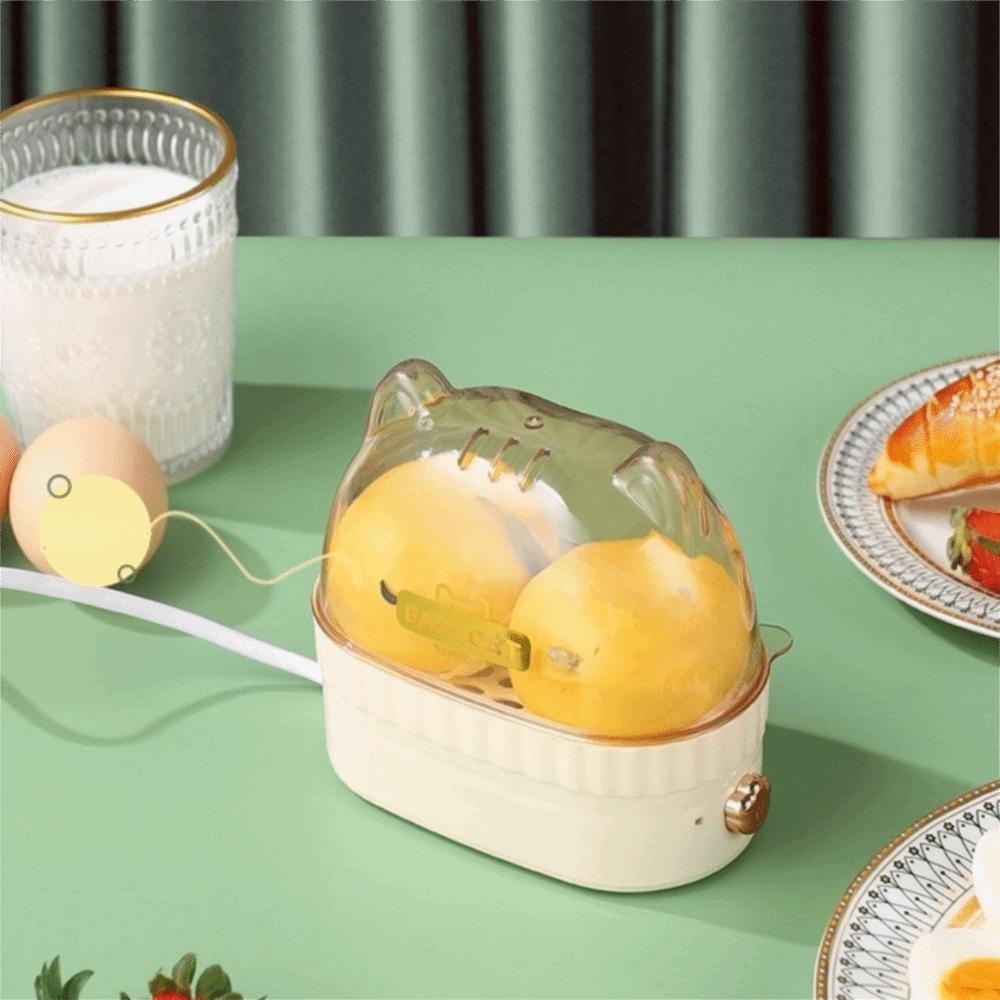 Timed Electric Egg Boiler Cat Egg Heater Portable Egg Cooker Dormitory