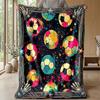 Soccer Art Energy Theme blanket Lightweight Warm Flannel Blanket Decorative Throw Blanket for Home Decoration