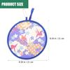 4 Pcs Memory Wire Fans Kids Fan Performance Circular Fan Round Hand Fans Traditional Style Retro Handheld Folding Fans
