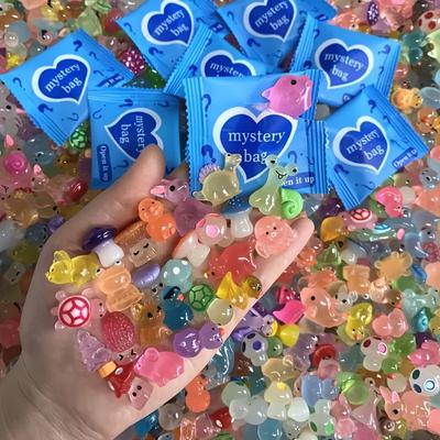 25 stuks Mystery Bag Dierenbeeldje Mini Blind Bags Aqua Tuindecoratie Verrassingscadeaus voor Vrienden & Familie Feest Kerstcadeaus