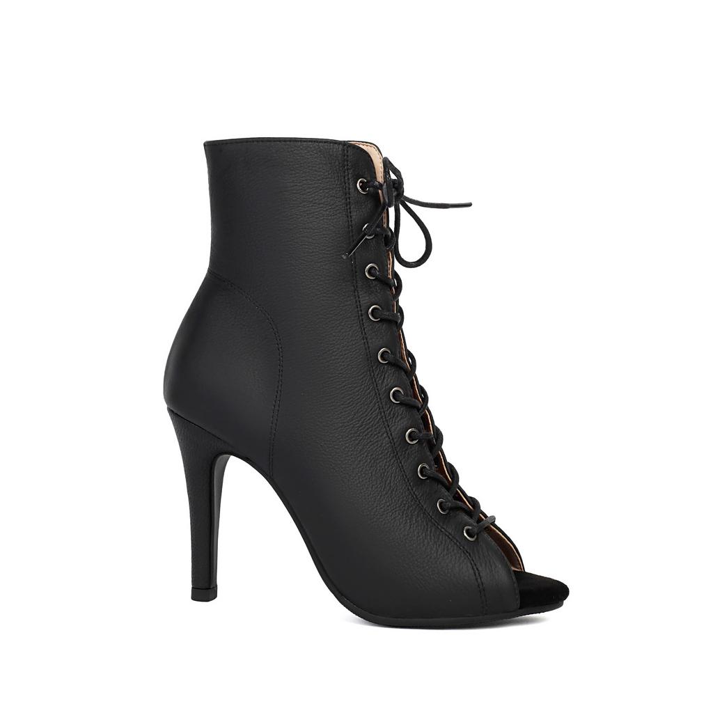 Lace-up Short Boots JAZZ Cool Boots Women's Heels Fish Mouth Dance Shoes Stiletto Jazz Dance Large Size High Heels