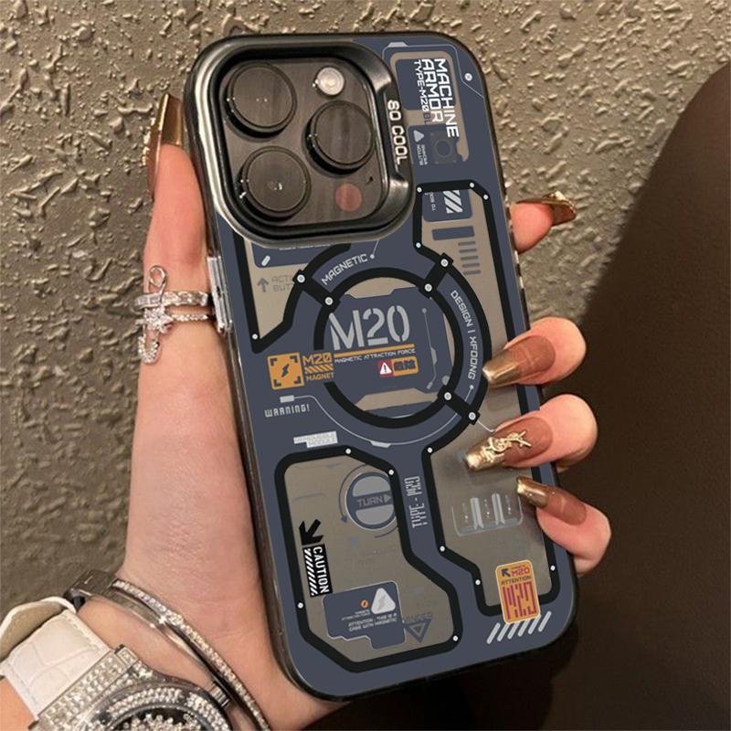 Mecha-Style Graffiti Phone Case for Xiaomi Redmi Note 7 8 9 9S 10 11 12 13 14 Pro Plus 4G 5G Anti Fall Matte Back Cover