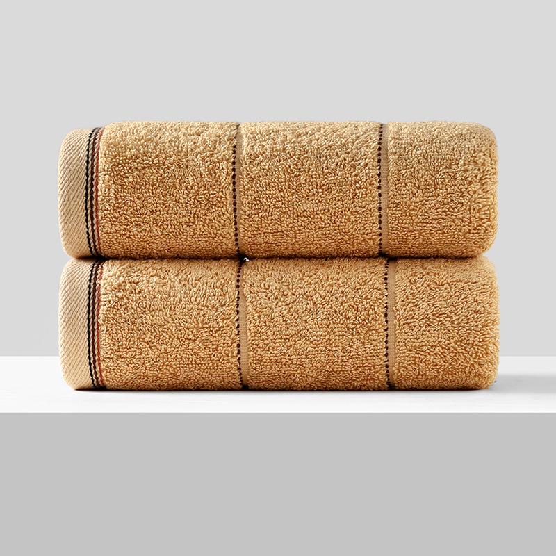 Soft, Absorbent Polyester-Cotton Towels - Thickened for Household Use, Face Wash, and Gifts
