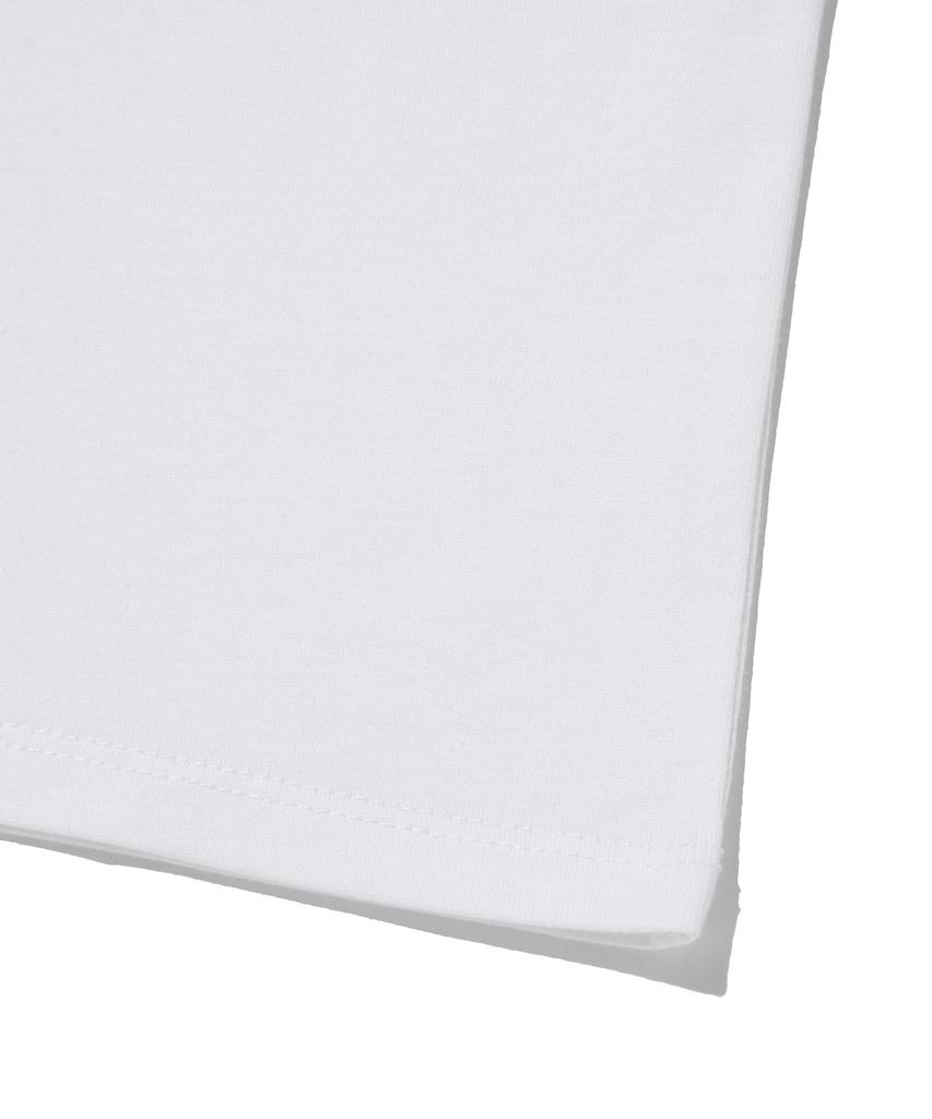 Seuweideu Checkered Cross Crop Tee [White]