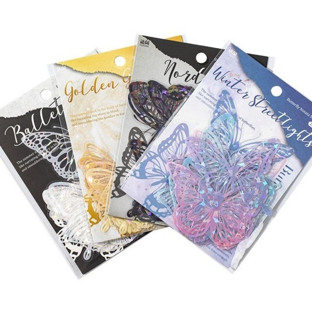 20pcs New PET Bright Sticker DIY Colorful Scrapbook Stickers Cartoon Cake Topper Children Gifts