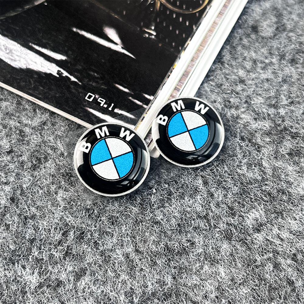 IQJD2 Car Steering Wheel Stickers Motorcycle Body Hub Decorative Sticker For BMW M Power Performance For BMW 50th Auto Car Accessory