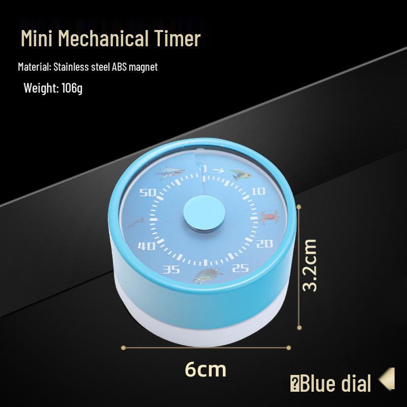 Magnetic Stainless Steel Countdown Timer: Kitchen & Student Time Management Tool with Alarm.