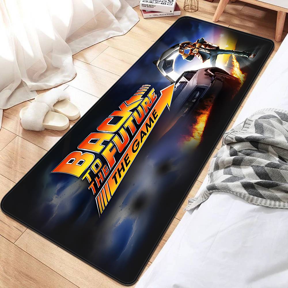 B-Back To The Future Entrance Door Mat Washable Non-Slip Living Room Sofa Chairs Area Mat Kitchen Welcome Doormat