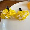 Fresh Cloth Simulation Flower Hairpin Colorful Headdress Flower Side Clip Ancient Style Headpieces Hanfu Hair Accessories Party