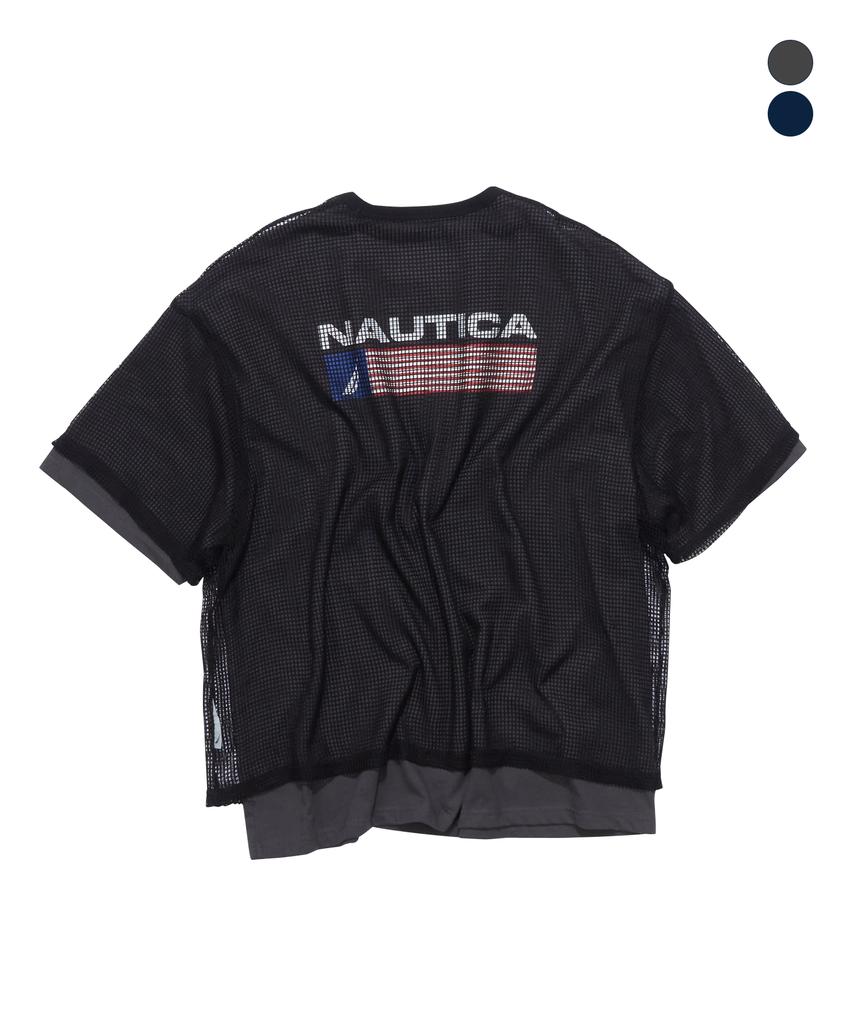 NAUTICA Mesh Layered T-Shirt (2 Colors) Nts5506