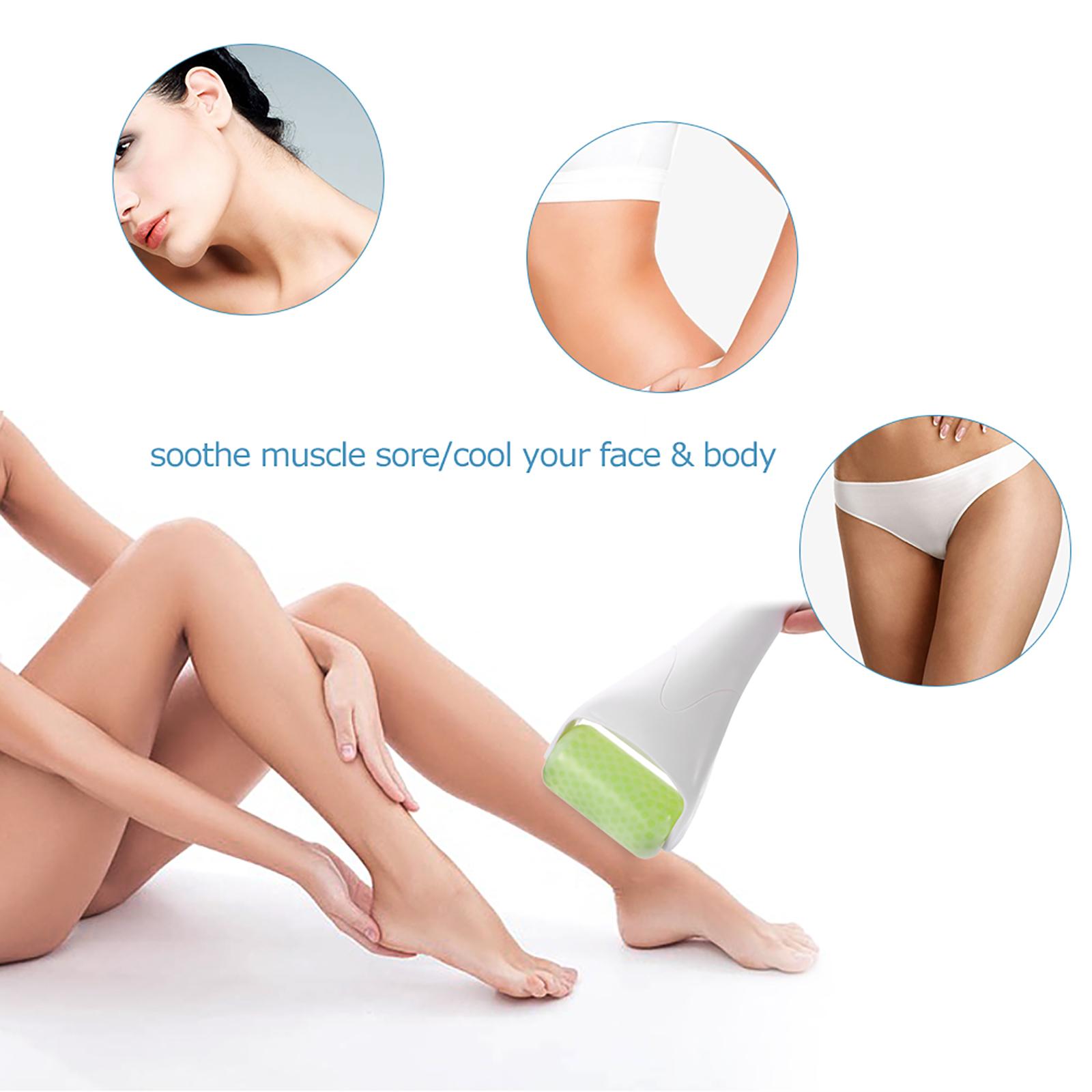 

Ice Skin Roller Face Body Massage Iced Wheel Prevent Wrinkles Anti Aging ABS Handle