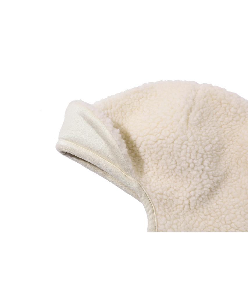 CPGN STUDIO Logo Trooper Wool Earflap Cream