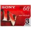 SONY Mini Digital Video Cassette 3-Pack 3DVM60R3 (Red)